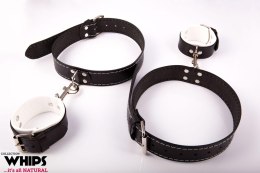 WHIPS - PPH GRAS Kajdanki - Kajdanki męskie na uda, białe