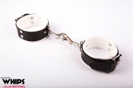 WHIPS - PPH GRAS Kajdanki - Kajdanki męskie, z karabińczykami, białe