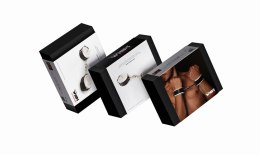 WHIPS - PPH GRAS Kajdanki - Kajdanki męskie, z karabińczykami, białe