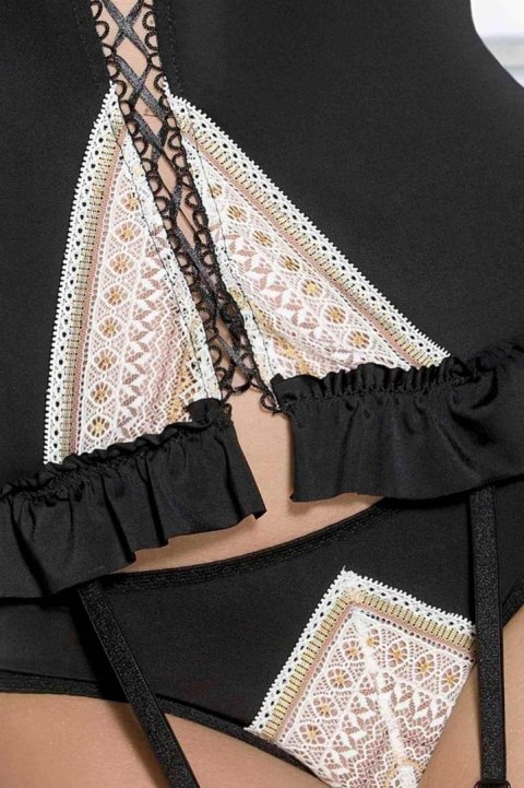 Casmir - FHU MATAR Bielizna-CONNIE CORSET black S/M - Casmir