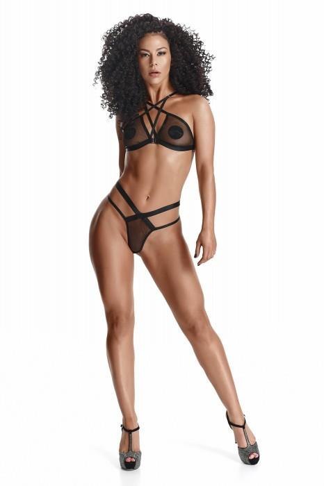 Demoniq - Hyperion Mariusz Senger Bielizna-LadyX Aina XL - biustonosz, stringi