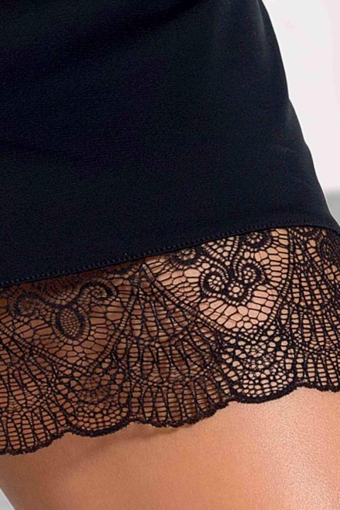 Casmir - FHU MATAR Bielizna-ALINA CHEMISE black L/XL - Casmir