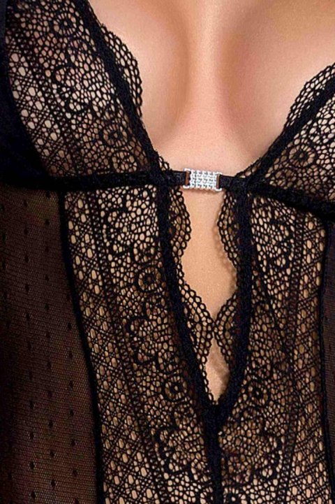 Casmir - FHU MATAR Bielizna-CLARISSE CORSET black XXL/XXXL - Casmir