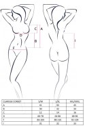 Casmir - FHU MATAR Bielizna-CLARISSE CORSET black XXL/XXXL - Casmir