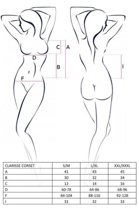 Casmir - FHU MATAR Bielizna-CLARISSE CORSET cream S/M - Casmir