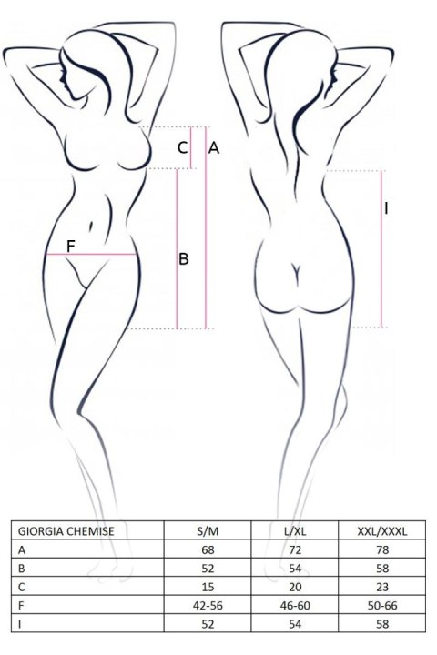 Casmir - FHU MATAR Bielizna-GIORGIA CHEMISE black XXL/XXXL - Casmir