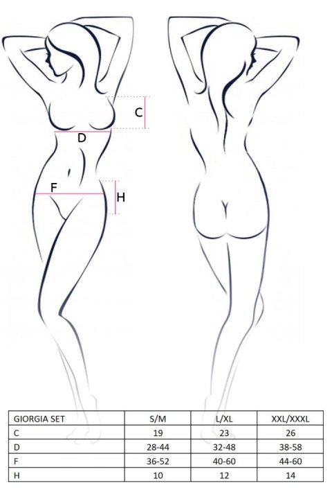 Casmir - FHU MATAR Bielizna-GIORGIA SET black XXL/XXXL - Casmir