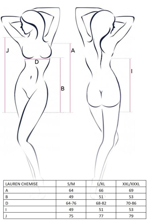 Casmir - FHU MATAR Bielizna-LAUREN CHEMISE red L/XL - Casmir