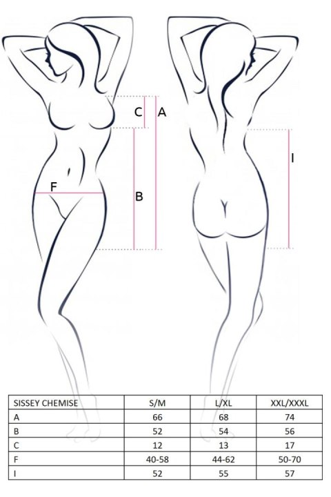 Casmir - FHU MATAR Bielizna-SISSEY CHEMISE black XXL/XXXL - Casmir