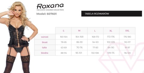 Roxana - Boys of Toys Sp. z .o.o. Gorset i stringi 6077 black XXL