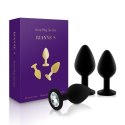 Zestaw Silikonowych Korków Analnych Z Kryształkiem Rianne S Booty Plug Luxury Set 3 Plugs Black Rianne S.