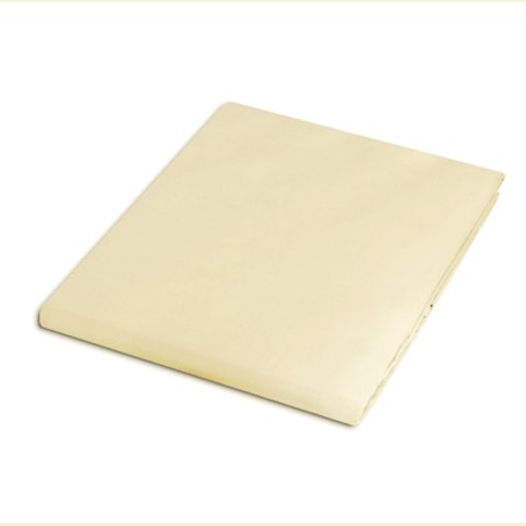 Prześcieradło satyna bawełniana krem 155/200x220