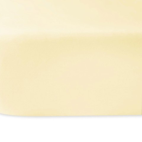 Prześcieradło satyna bawełniana krem 155/200x220