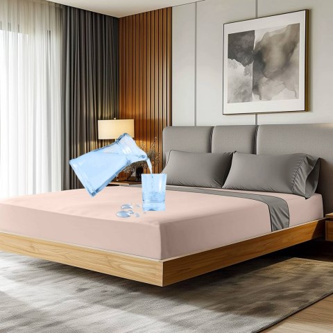 Ochronne prześcieradło z gumką SMARTCEL/160x200/beż 27