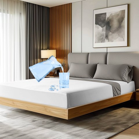 Ochronne prześcieradło z gumką SMARTCEL/160x200/biały 01