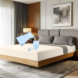 Ochronne prześcieradło z gumką SMARTCEL/160x200/krem 09