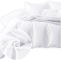 Pościel satyna bawełniana BIAŁY 603/140x200+1posz.70x80