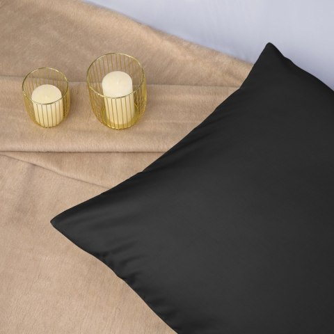 Pościel satyna bawełniana CZARNY 04000966/160x200