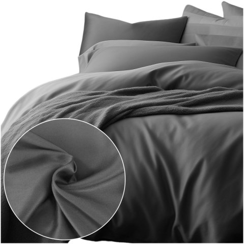 Pościel satyna bawełniana J.SZARY 037/180x200