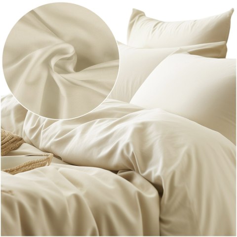 Pościel satyna bawełniana KREM 155/180x200