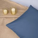 Pościel satyna bawełniana NIEBIESKI 009/160x200