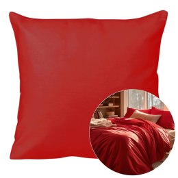 Poszewka satyna bawełna czerwony 029/40x40.