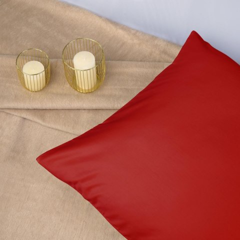 Poszewka satyna bawełna czerwony 029/70x80.