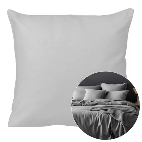 Poszewka satyna bawełna popiel 024/40x40.