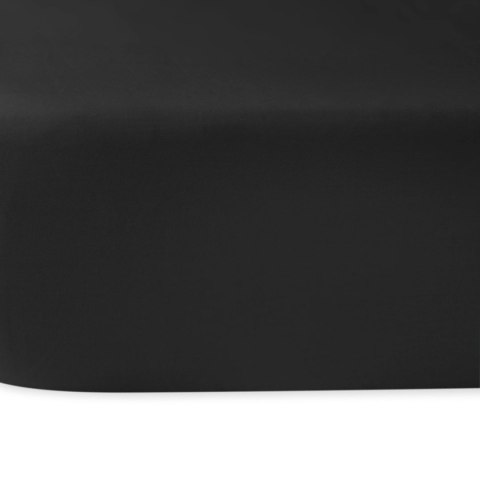Prześcieradło satyna bawełniana czarny 04000966/200x220