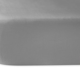 Prześcieradło satyna bawełniana popiel 024/160x220