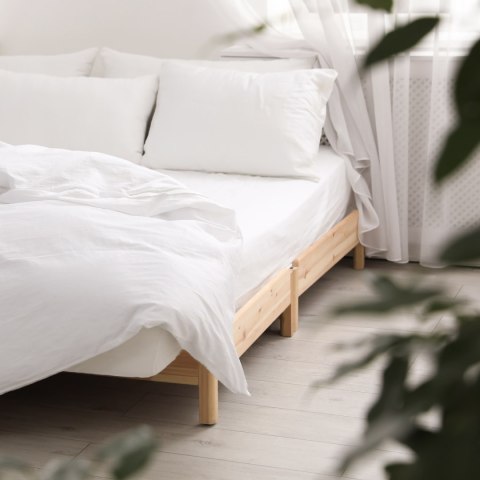 Prześcieradło satyna bawełniana z gumką biały 603/200x220