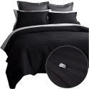 Pościel satyna bawełniana CIZGILI BLACK/160x200 EXCLUSIVE
