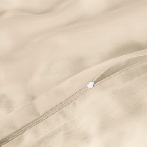 Pościel satyna bawełniana CIZGILI CAPUCCINO/140x200+1posz. 70x80 EXCLUSIVE