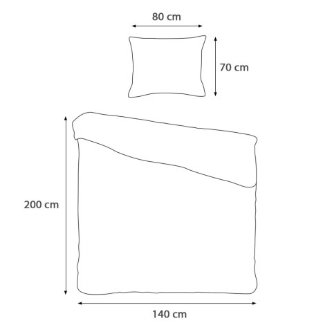 Pościel satyna bawełniana CIZGILI CAPUCCINO/140x200+1posz. 70x80 EXCLUSIVE