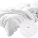 Pościel satyna bawełniana CIZGILI WHITE/220X200 EXCLUSIVE