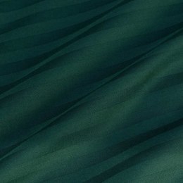 Poszewka satyna bawełna CIZGILI DARK GREEN/70x80.