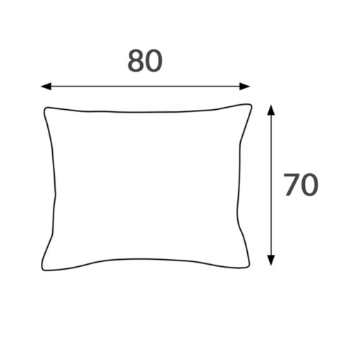 Poszewka satyna bawełna niebieski 009/70x80.
