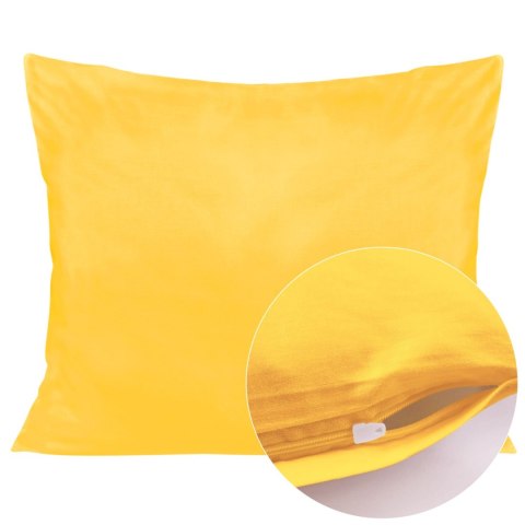 Poszewka satyna bawełna żółtko 004/50x60.