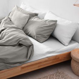 Prześcieradło flanela z gumką BIAŁY/140x200