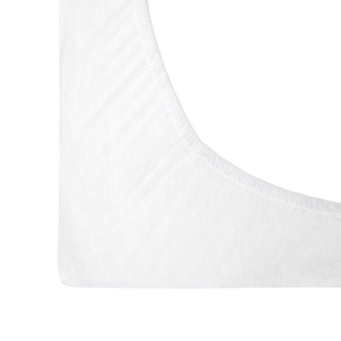 Prześcieradło flanela z gumką BIAŁY/90x200