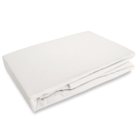 Prześcieradło flanela z gumką ECRU/140x200