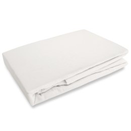 Prześcieradło flanela z gumką ECRU/220x200