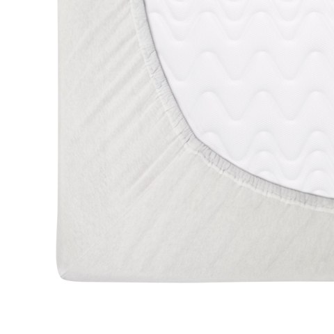 Prześcieradło flanela z gumką ECRU/90x200