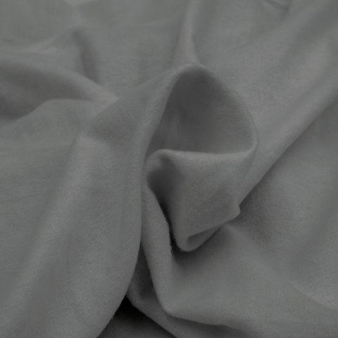 Prześcieradło flanela z gumką SZARY/140x200