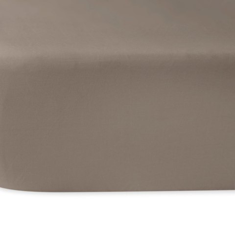 Prześcieradło satyna bawełniana ciemny beż 041/200x220