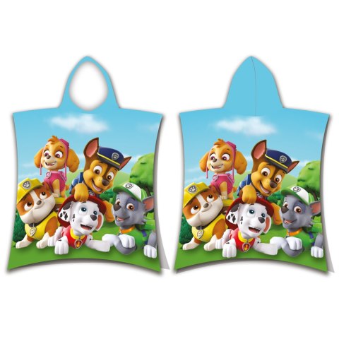 Ręcznik bawełniany ponczo z kapturem 50x115 Psi Patrol 159