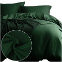 Pościel satyna bawełniana ZIELEŃ BUTELKOWA 036/160x200