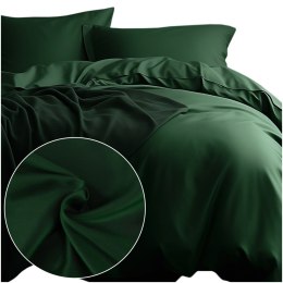 Pościel satyna bawełniana ZIELEŃ BUTELKOWA 036/160x200