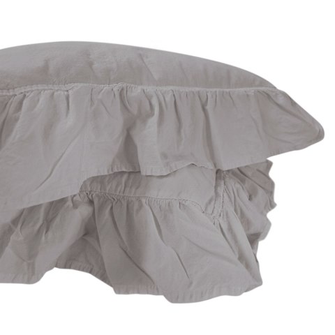 Poszewka bawełniana komplet OPAL GREY/2x40x40 STONEWASHED