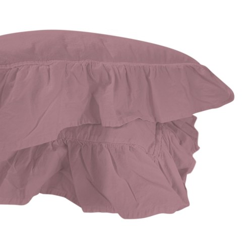 Poszewka bawełniana komplet PALE MAUVE/2x40x40 STONEWASHED